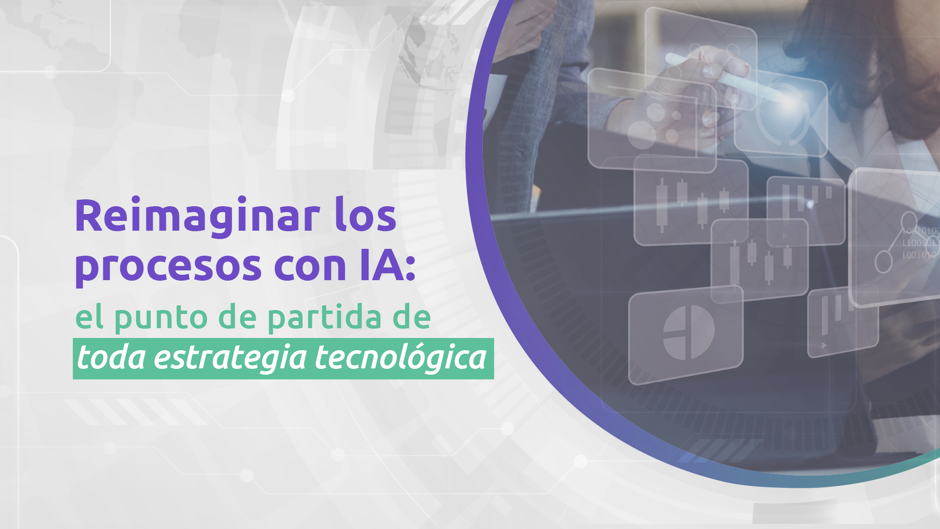 Ilustración conceptual sobre transformación digital y reimaginación de procesos con inteligencia artificial en empresas.